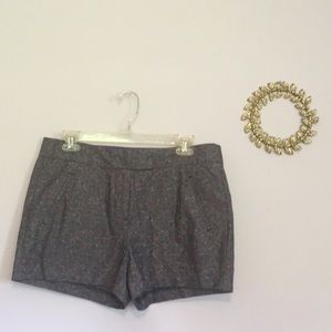 J. Crew • Dark chambray floral short